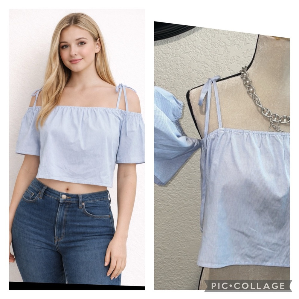 Off the shoulder crop top